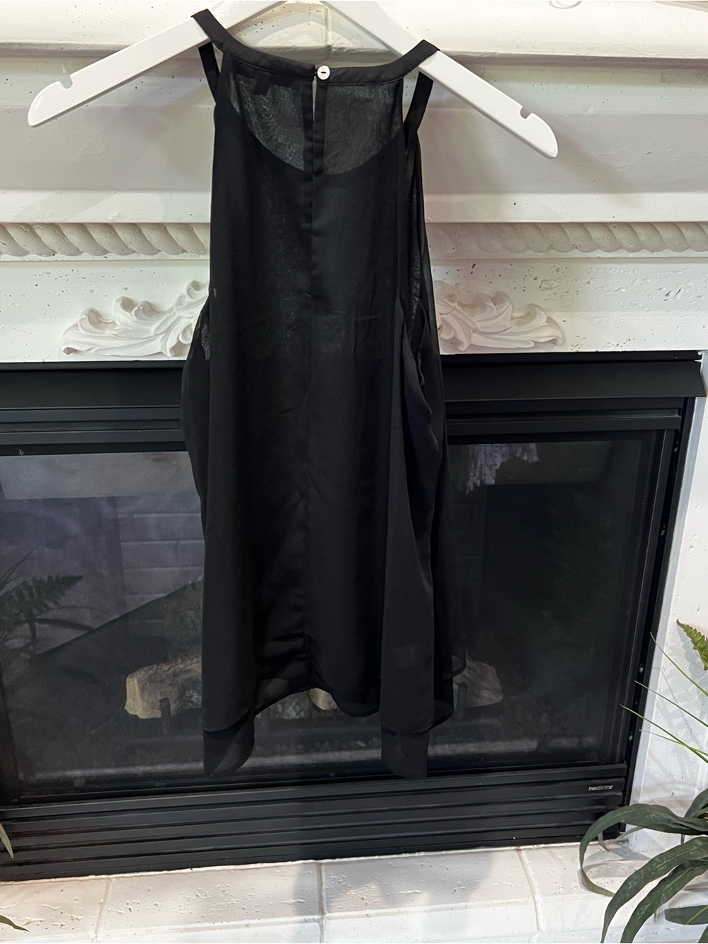 Daniel Rainn Black Tank with Colorful Geometric Embroidery - Picture 3 of 3